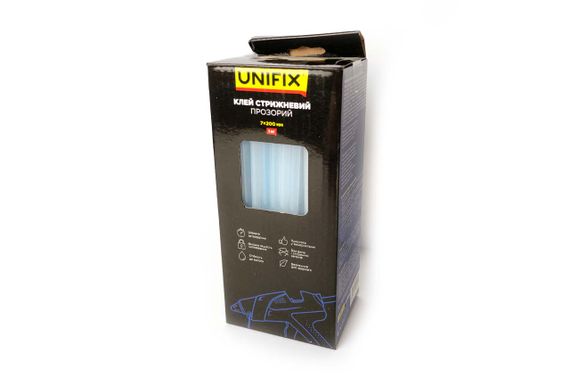 Стержень клеевой Unifix - 7 x 200мм прозрачный (1кг) (951453) | Зображення 1