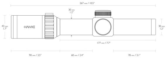 Приціл оптичний Hawke Vantage 30 WA 1-8х24 сітка L4A Dot з підсвічуванням | Зображення 2