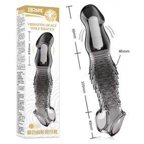 Насадка с вибрацией для увеличения пениса Crystal Skin Penishulle Vibro увеличивает на 8 см