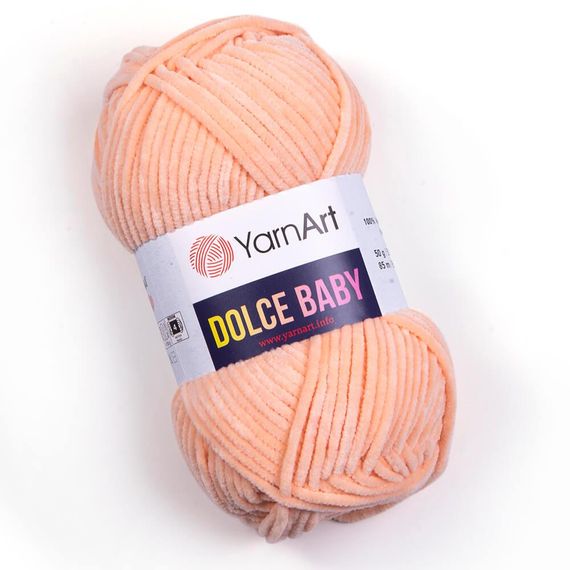 Пряжа YarnArt Dolce Baby 773 беж ярнарт дольче бебі плюшева