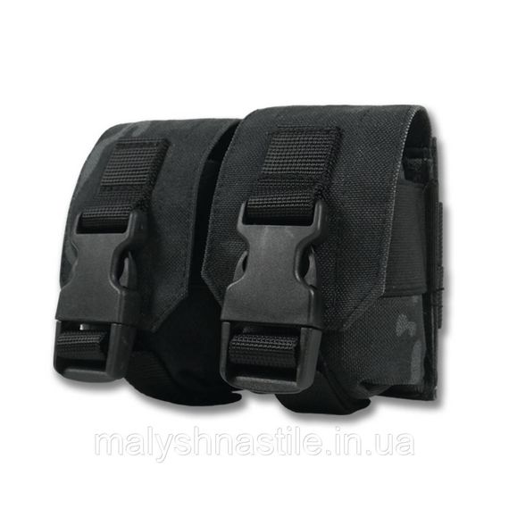 Тактичний підсумок під 2 гранати Kiborg GU Double Mag Pouch Dark Multicam | Зображення 1