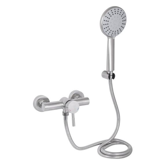 Смеситель для душа Lidz Aria 010 (с душевым гарнитуром) (k35) LDARI010NKS43361 Nickel