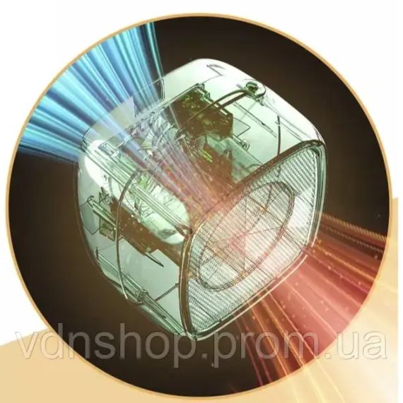 Портативный обогреватель от сети, 500Вт, Настольный тепловентилятор / Электрообогреватель KRT-01 | Зображення 4