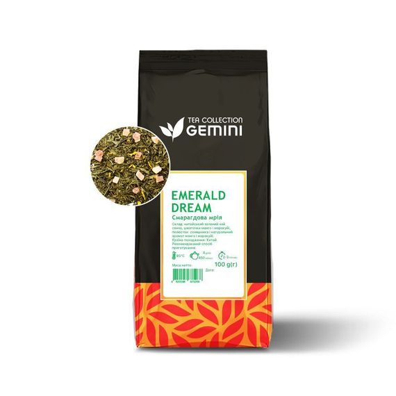 Чай листовий Gemini Emerald Dream Смарагдова мрія 100г