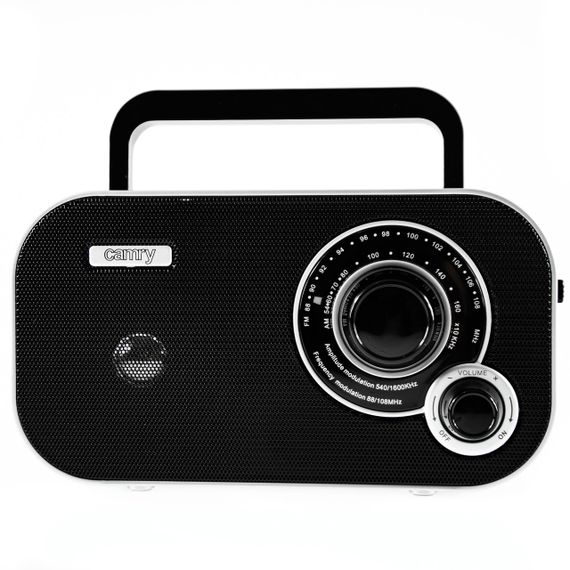 Радиоприемник Camry CR 1140 портативный AM/FM, переносной, от сети и батареек, черный