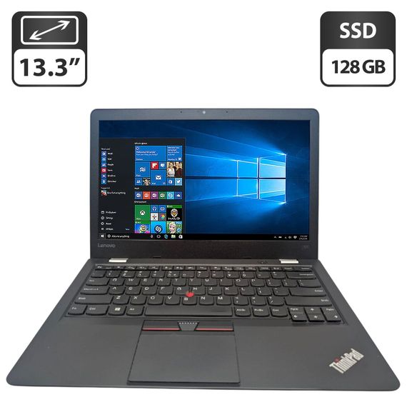 Ноутбук Lenovo ThinkPad 13 / 13.3" (1366x768) TN / Intel Core i3-6100U (2 (4) ядра по 2.3 GHz) / 8 GB DDR4 / 128 GB SSD / Intel HD Graphics 520 / WebCam б/у