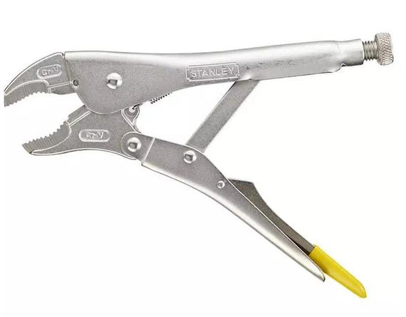 Затискач Stanley з фіксатором та вигнутими губками 228 мм (0-84-809) | Зображення 1