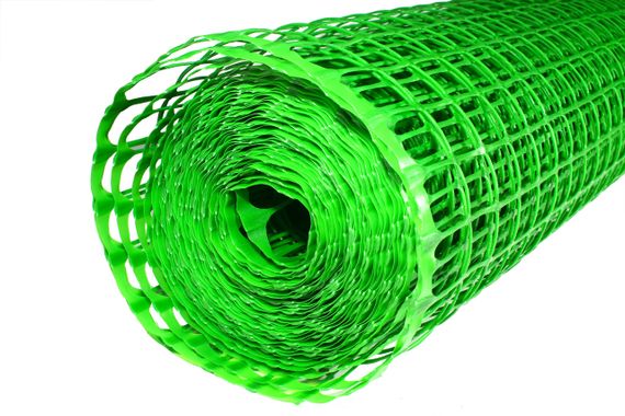 Сітка 45*45 1.0х20 м  пластикова Клевер (зелена) квадрат із запаяним краєм | Зображення 5