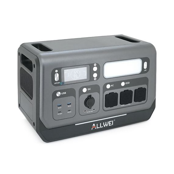 Портативна зарядна станція ALLWEI SGR-PPS2400-2PRO, 2400W/2048Wh LiFePO₄, MPPT 500W max ХТ60/12 – 60 В/10 А, 2xDC5521-12V-12A,
