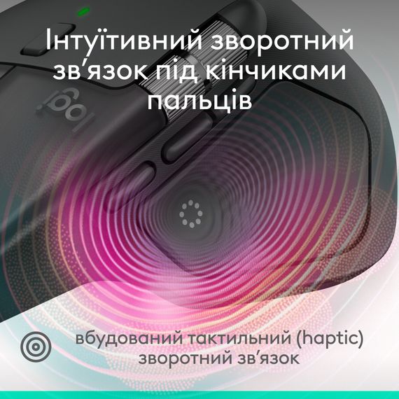 Мишка Logitech MX Master 4 for Business Wireless/Bluetooth Graphite (910-007617) | Зображення 8