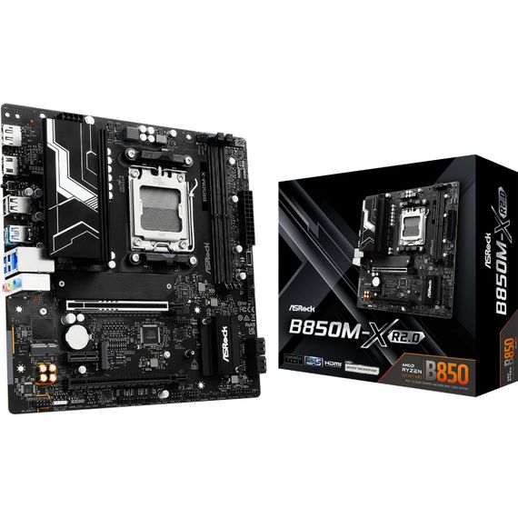 ASRock B850M-X R2.0 (AM5/B850, 2*DDR5, PCIex16, HDMI/DP, 4xSATA,2xM.2, 2.5GLan, mATX) | Зображення 1