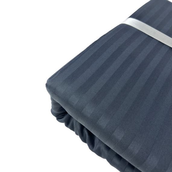 Комплект постільної білизни SoundSleep Stripe Dark Grey сатин-страйп євро 200х220 см темно-сірий (2251736516015) | Зображення 7