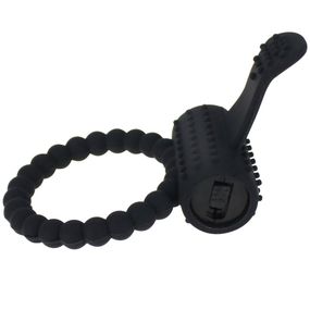 Ерекційні кільце з вібрацією універсальний чорний 23326