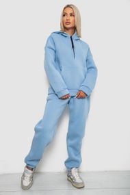 Спортивный костюм женский на флисе, цвет голубой, 238R5726