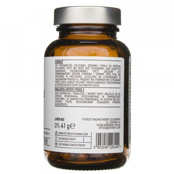 Натуральная добавка для спорта OstroVit Pharma Liver Aid 90 Caps | Зображення 2