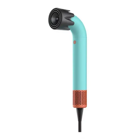 Фен стайлер Super Hairdryer мультистайлер 1600 Вт прибор для волос с холодным горячим воздухом 4 насадки Голубой HP-3PBL