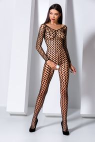 Комбінезон велика сітка з відкритим доступом Passion BS068 black