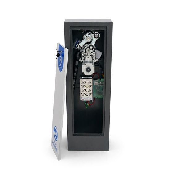 Шлагбаум BRAZZERS BR-115,AC220/60W,длина стрелы 3.7-6м,355х245х1035мм,39кг | Зображення 1