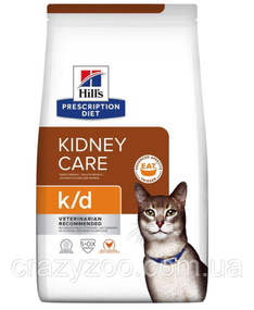 Сухий корм для котів Hill's Prescription Diet Feline K/D Kidney Care Chicken з куркою 8 кг 605987