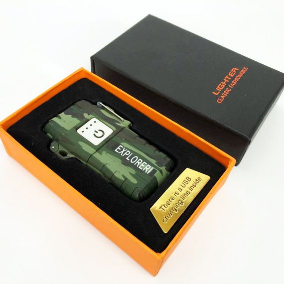 Запальничка імпульсна JL317 Explorer, Вітрозахисна запальничка, Запальничка юсб з гравіюванням | Зображення 8