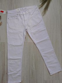 Джинси чоловічі білі завужені р. 38/32 slim