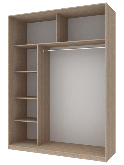 Шкаф купе Сити 24 Doros Дуб сонома 2 ДСП 180х60х240 (42001006) | Зображення 1