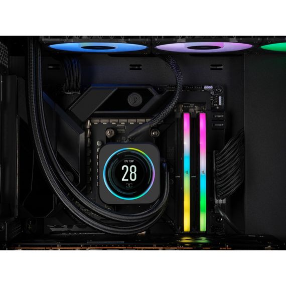 Модуль пам'яті для комп'ютера DDR5 32GB (2x16GB) 5200 MHz Vengeance RGB White Corsair (CMH32GX5M2B5200C40W) | Зображення 3