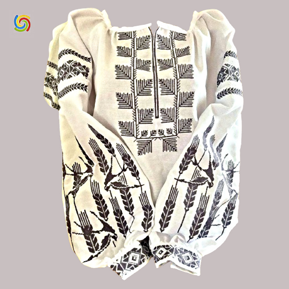 Рубашка Украинская вышиванка  32365 цвет белый размер XXL