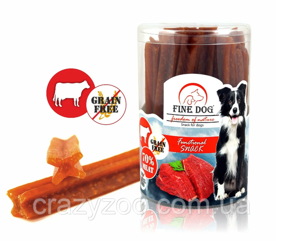Ласощі для собак Fine Dog жувальна паличка з м'яса яловичини 760 ЦІНА ЗА 1 ШТ