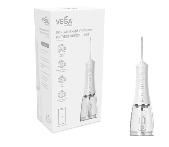 Портативный ирригатор Vega VT-1500 White гарантия 1 год | Зображення 3