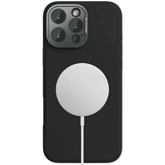 Чохол Silicone Nillkin LensWing Prop Magnetic для Apple iPhone 16 Pro Max (6.9") Чорний / Black | Зображення 1