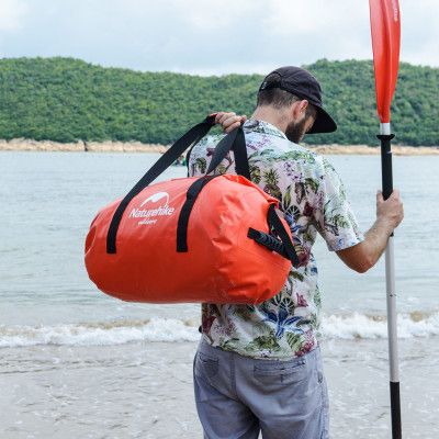 Сумка дорожная Naturehike баул водонепроникний NH20FSB03 90 л червона (6927595744314) | Зображення 5