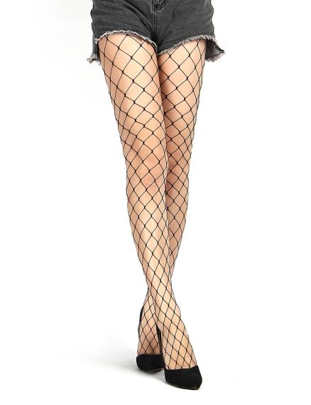 Колготки у велику сітку Star Night Pantyhose чорний, XS-M