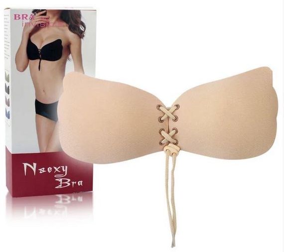 Силіконовий бюстгальтер невидимка Fly Bra Черн Б | Зображення 1