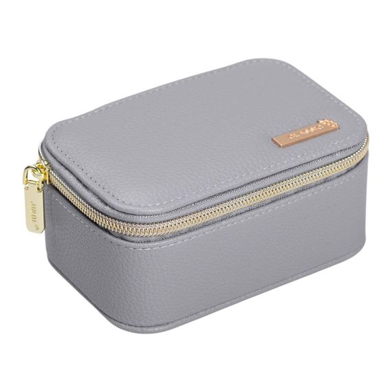 Скринька для прикрас з еко шкіри на блискавці міні органайзер для ювелірних виробів HP-5-26G | Зображення 2