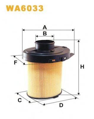 Фільтр повітряний CITROEN, PEUGEOT WA6033AK246 (вир-во WIX-FILTERS) WIX FILTERS WA6033 на CITROEN AX (ZA-_)