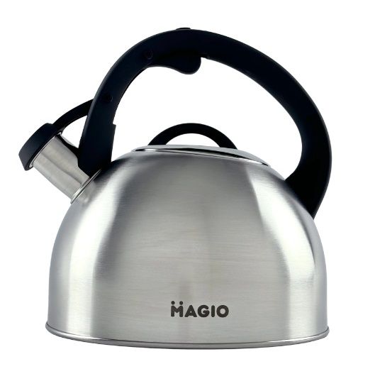 Чайник зі свистком Magio MG-1192 2.5 л сріблястий