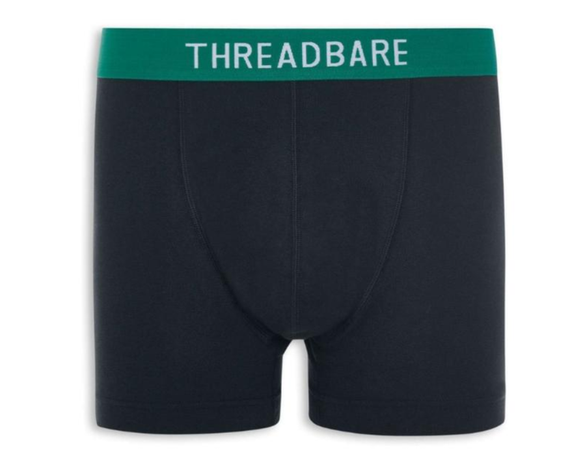 Набір чоловічих анатомічних трусів боксерів Threadbare Black Hipster  Boxers 3 шт в наборі | Зображення 3