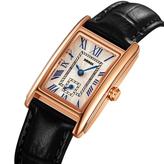 Класичний жіночий годинник Skmei 2297RGBK Rose Gold-Black | Зображення 1
