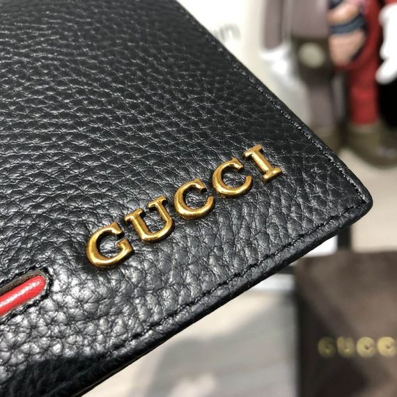 Бумажник Gucci Slender Wallet Ouroboros with Red Stripe Black | Зображення 4