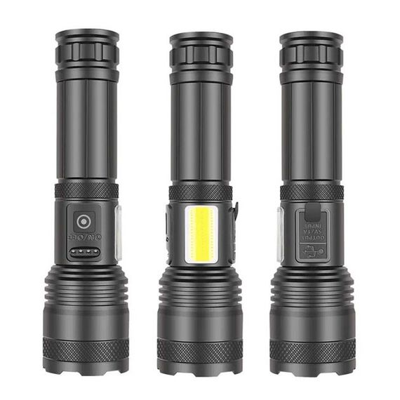 Ліхтарик PLD-P815 White Laser LED PM10-TG+COB, Ліхтарик тактичний акумуляторний ручний | Зображення 6