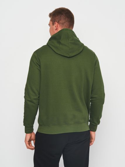 Худі чоловічий однотонний оливковий, 3XL | Зображення 1