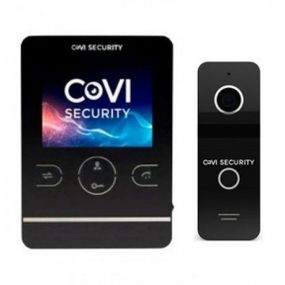 Комплект видеодомофона CoVi Security HD-02M-B  Iron Black
