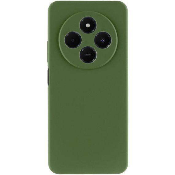 Чехол Silicone Cover Ummi Lakshmi Full Camera (AA) для Xiaomi Redmi 14C / Poco C75 Зеленый / Dark green | Зображення 1