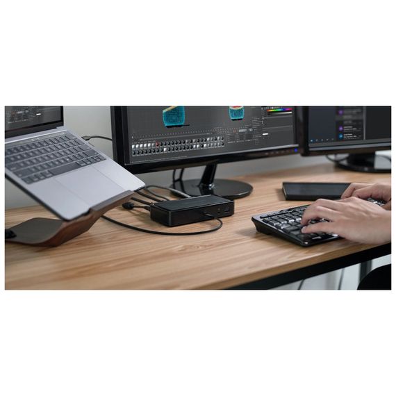 Дата кабель USB-C to USB-C 0.8m USB4 40Gbps 100W Black Belkin (INZ001BT0.8MBK) | Зображення 2