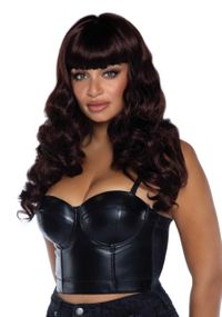 Хвиляста перука Leg Avenue Misfit Long Wavy Wig Brown, довга, реалістичний вигляд, 61 см sexstyle