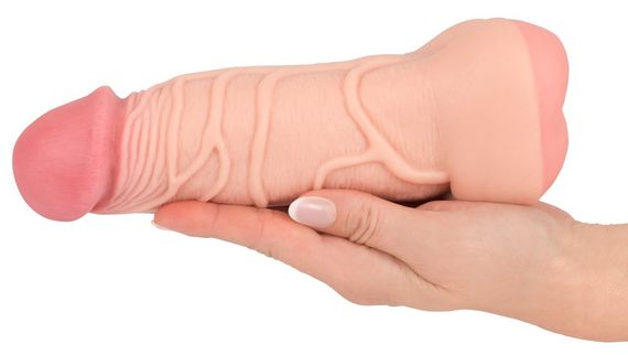 Насадка+мастурбатор - Nature Skin 2in1 Extension+Masturbator (+8 см) sexstyle | Зображення 4