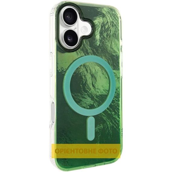 Чохол TPU Shiny Mountain (MagFit) для Apple iPhone 17 (6.3") Green