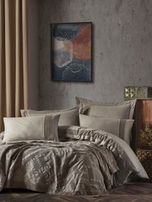 Комплект постільної білизни з покривалом Saheser Ranforce 200 х 220 см Freya Vizon