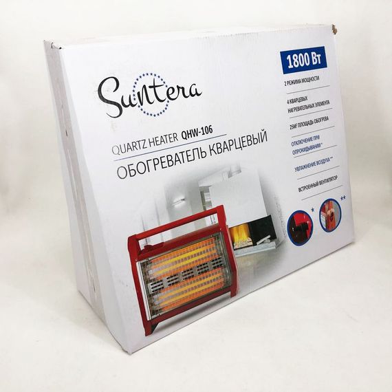 Кварцовий обігрівач Suntera QHW-106 1800 Вт, кварцовий обігрівач для дому, переносний обігрівач | Зображення 2